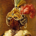 High quality wall art fine art oil painitng handpainted on canvas "Black Sudan " stunningoilpainting.com