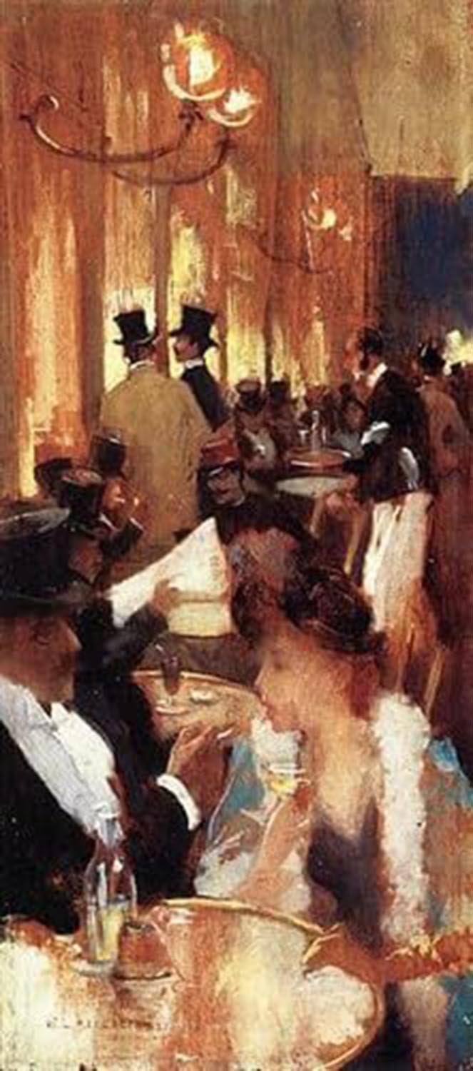 High quality wall art fine art oil painitng handpainted on canvas "Cafe" stunningoilpainting.com
