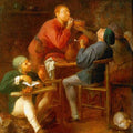 High quality wall art fine art oil painitng handpainted on canvas "The Smokers" stunningoilpainting.com