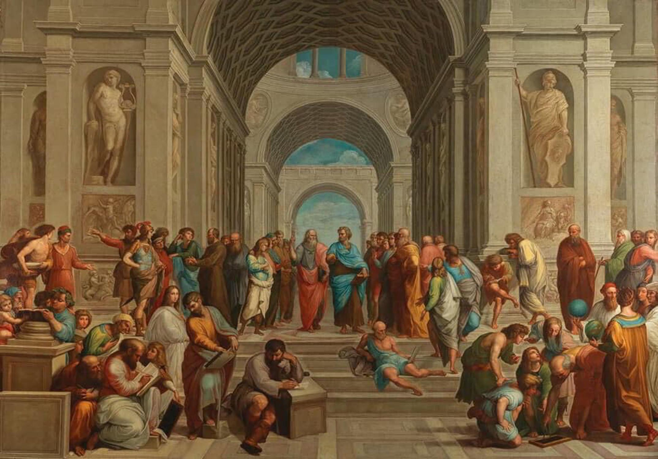 High quality wall art fine art oil painitng handpainted on canvas " The School of Athens" stunningoilpainting.com