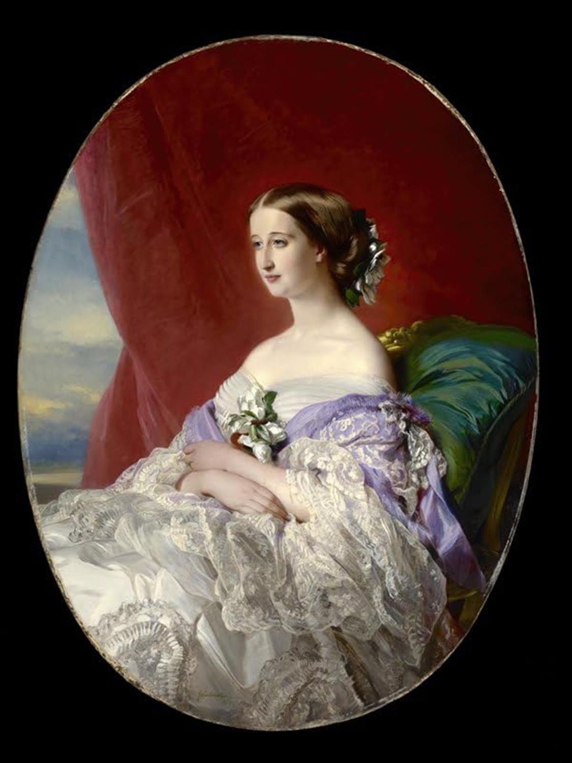 High quality wall art fine art oil painitng handpainted on canvas "Empress" stunningoilpainting.com