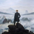 High quality wall art fine art oil painitng handpainted on canvas "The wanderer above the sea of fog" stunningoilpainting.com