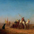 High quality wall art fine art oil painitng handpainted on canvas" Caravan on the way to Mecca" stunningoilpainting.com