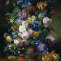 High quality wall art fine art oil painitng handpainted on canvas" still life with flowers" stunningoilpainting.com