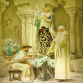 High quality wall art fine art oil painitng handpainted on canvas"Preparations for the Procession " stunningoilpainting.com