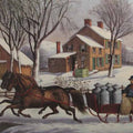 High quality wall art fine art oil painitng handpainted on canvas"Winter Morning in the Country" stunningoilpainting.com