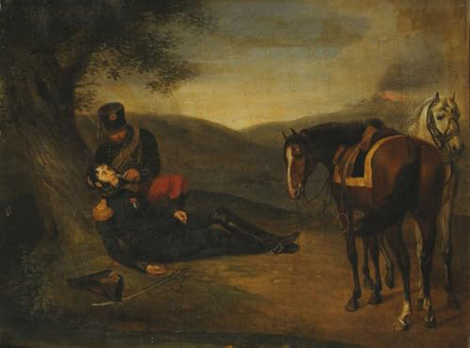 High quality wall art oil painitng handpainted on canvas " A wounded general " stunningoilpainting.com