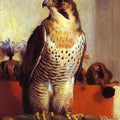 High quality wall art oil painitng handpainted on canvas "The Falcon" stunningoilpainting.com