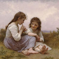 High quality wall art oil painitng handpainted on canvas"Two sisters" stunningoilpainting.com