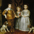 High quality wall art oil painitng handpainted on canvas" chilren with dogs " stunningoilpainting.com