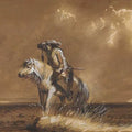 High quality wall art oil painitng handpainted on canvas"a man riding on a horse" stunningoilpainting.com