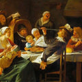 High quality wall art oil painitng handpainted on canvas"The Twelfth Night Feast" stunningoilpainting.com
