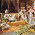 High quality wall art oil painitng handpainted on canvas"A dance in the harem" stunningoilpainting.com