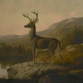 High quality wall art fine art oil painitng handpainted on canvas" A lovely deer" stunningoilpainting.com
