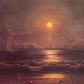 High quality wall art oil painitng handpainted on canvas"Sailing in Moonlight " stunningoilpainting.com