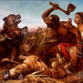 High quality wall art oil painitng handpainted on canvas" The Hunted Slaves" stunningoilpainting.com