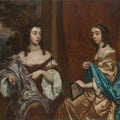 High quality wall art oil painitng handpainted on canvas" Duchess of Beaufort, and Her Sister Elizabeth" stunningoilpainting.com