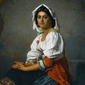 High quality wall art oil painitng handpainted on canvas"Young Italian " stunningoilpainting.com