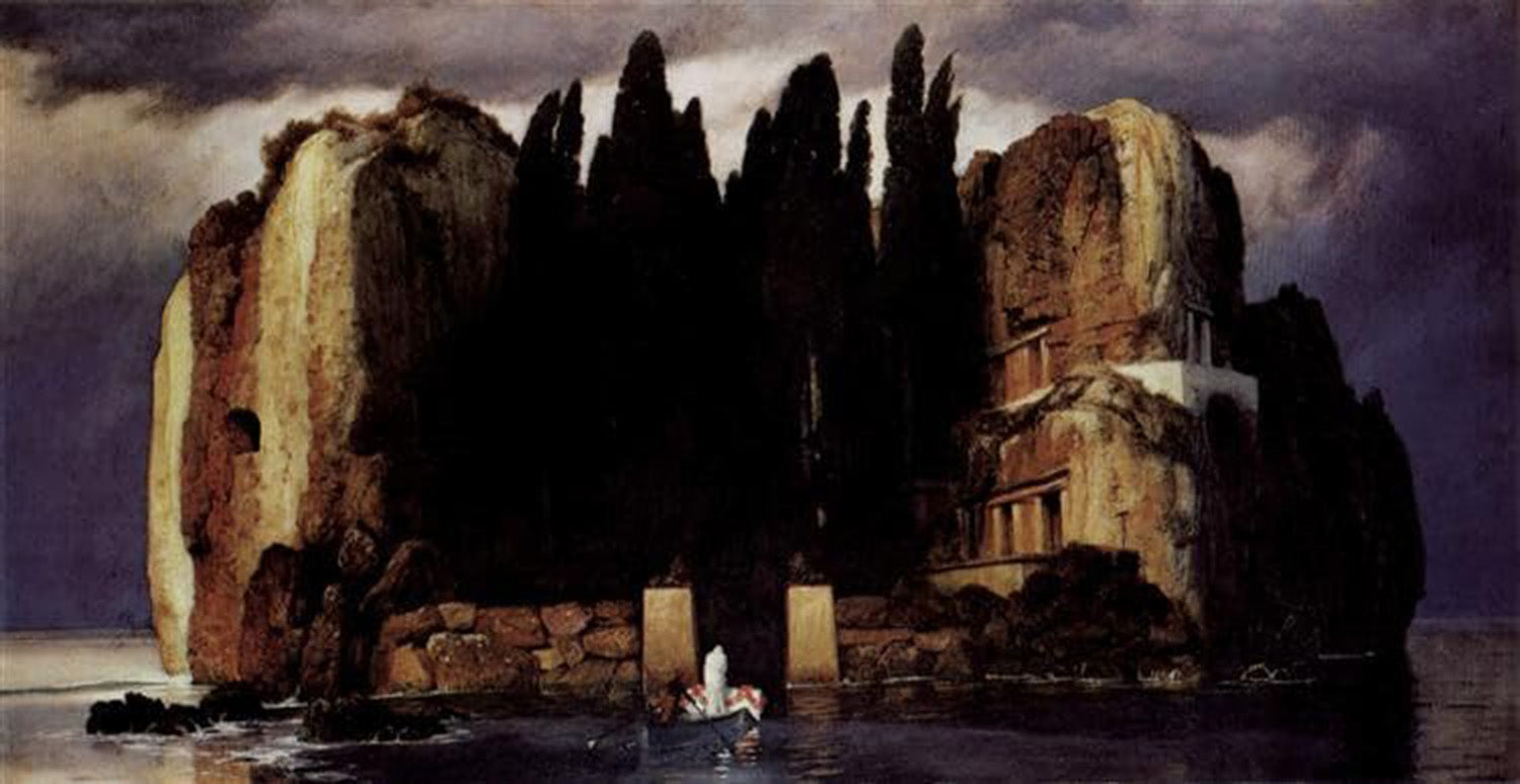 High quality wall art oil painitng handpainted on canvas"The Isle of the Dead" stunningoilpainting.com