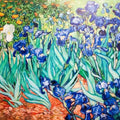 High quality wall art oil painitng handpainted on canvas"Irises " stunningoilpainting.com