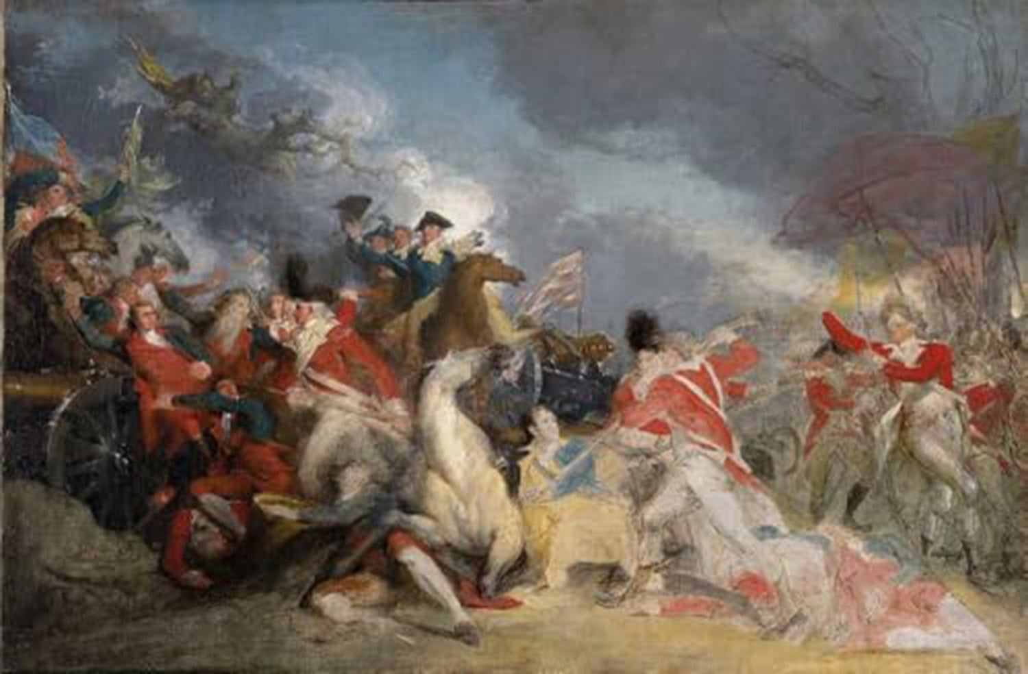 High quality wall art oil painitng handpainted on canvas" the Battle of Princeton " stunningoilpainting.com