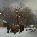 High quality wall art oil painitng handpainted on canvas"After the hunt " stunningoilpainting.com