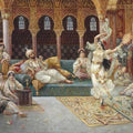 High quality wall art oil painitng handpainted on canvas"A Harem Dance" stunningoilpainting.com