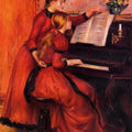 High quality wall art oil painitng handpainted on canvas"piano lesson" stunningoilpainting.com