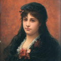 High quality wall art oil painitng handpainted on canvas" a Spanish Woman" stunningoilpainting.com