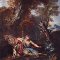 High quality wall art oil painitng handpainted on canvas""narcissus" stunningoilpainting.com
