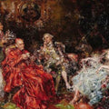 High quality wall art oil painitng handpainted on canvas"tea time" stunningoilpainting.com