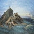High quality wall art oil painitng handpainted on canvas "" Oceanides"" stunningoilpainting.com