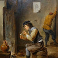 High quality wall art oil painitng handpainted on canvas"A smoker" stunningoilpainting.com