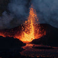 High quality wall art oil painitng handpainted on canvas" Volcano eruption" stunningoilpainting.com