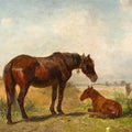High quality wall art fine art oil painitng handpainted on canvas"horses" stunningoilpainting.com