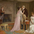 High quality wall art oil painitng handpainted on canvas"Love will triumph" stunningoilpainting.com