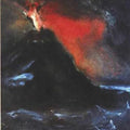 High quality wall art oil painitng handpainted on canvas" The volcano" stunningoilpainting.com