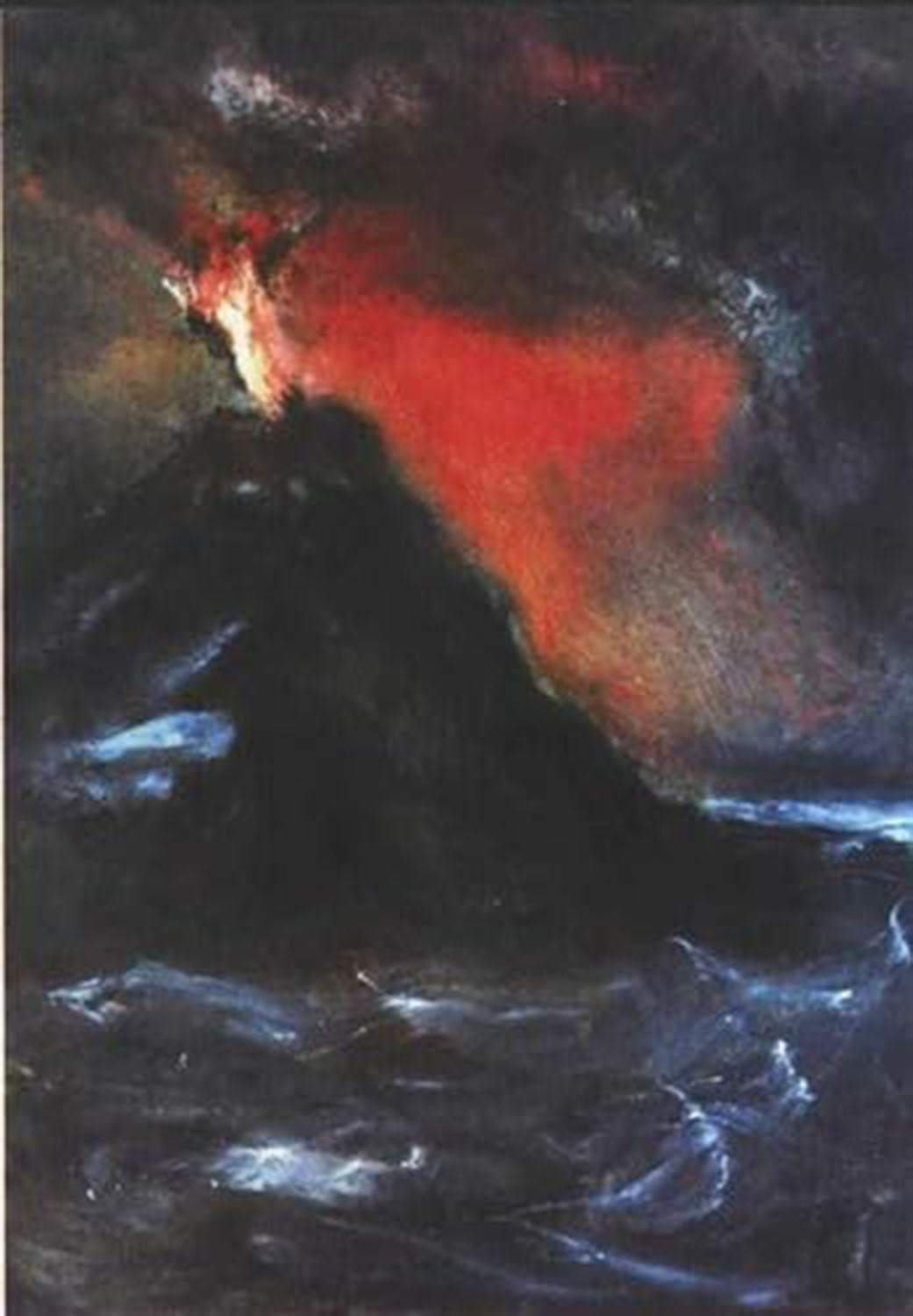 High quality wall art oil painitng handpainted on canvas" The volcano" stunningoilpainting.com