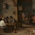 High quality wall art oil painitng handpainted on canvas"Game of Backgammon" stunningoilpainting.com