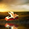 High quality wall art oil painitng handpainted on canvas " a boy reading book on a arge book " stunningoilpainting.com
