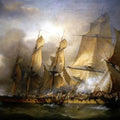 High quality wall art oil painitng handpainted on canvas" Naval battle" stunningoilpainting.com