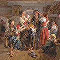 High quality wall art oil painitng handpainted on canvas"Farewell to the Magician " stunningoilpainting.com