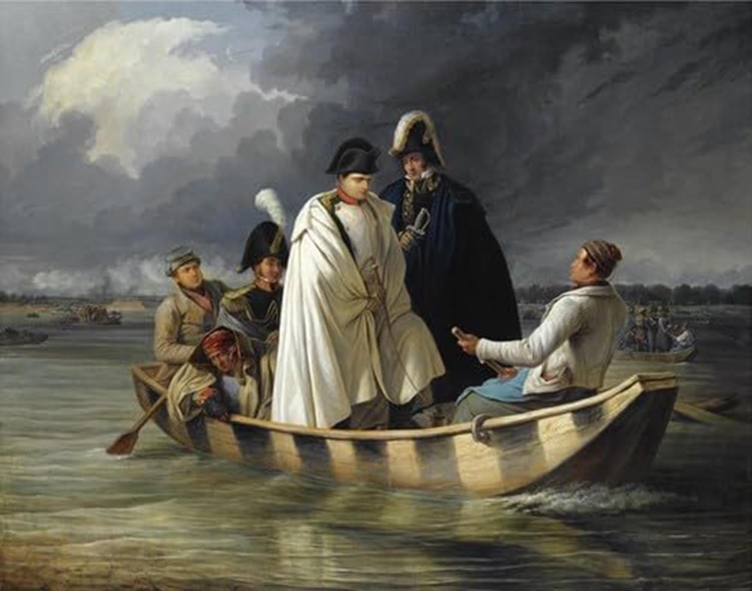 High quality wall art oil painitng handpainted on canvas" Napoleon crossing the river" stunningoilpainting.com