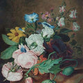 High quality wall art oil painitng handpainted on canvas"beautiful flowers" stunningoilpainting.com