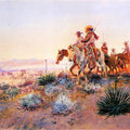 High quality wall art oil painitng handpainted on canvas" Buffalo Hunters" stunningoilpainting.com