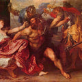 High quality wall art fine art oil painitng handpainted on canvas"Samson and Dalila" stunningoilpainting.com