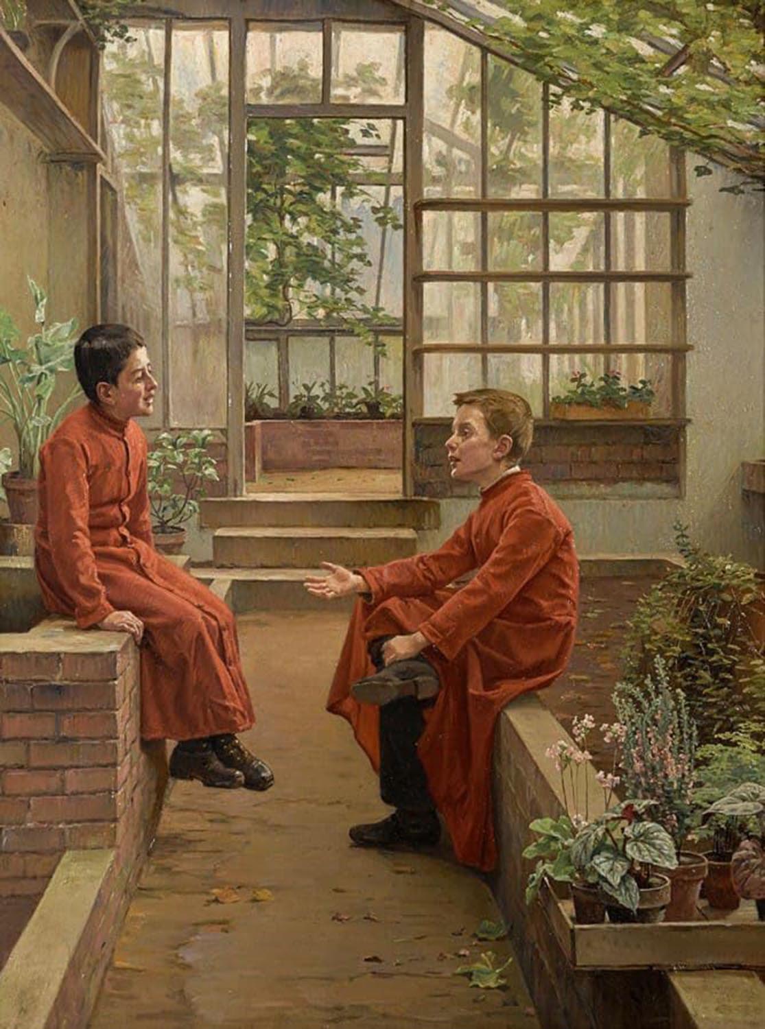 High quality wall art oil painitng handpainted on canvas"The choir boys" stunningoilpainting.com