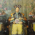 High quality wall art oil painitng handpainted on canvas"the Dowager Empress Cixi" stunningoilpainting.com
