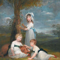 High quality wall art oil painitng handpainted on canvas "The Earl Of Lincoln And His Sisters" stunningoilpainting.com