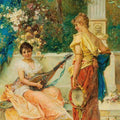 High quality wall art oil painitng handpainted on canvas "A merry tune" stunningoilpainting.com